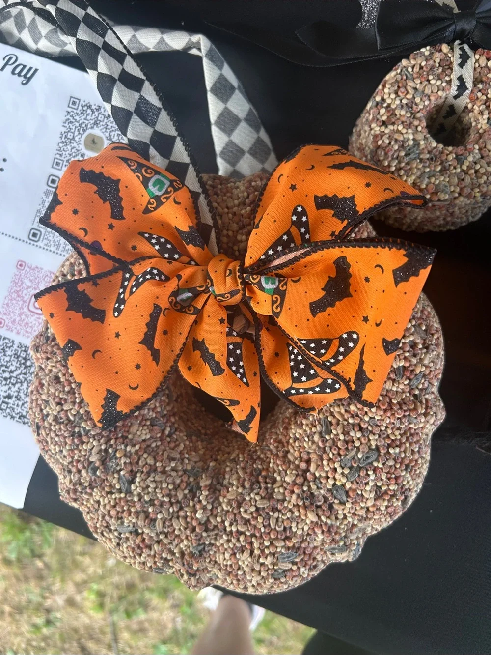 1 Birdseed wreath for fall 🐦‍⬛